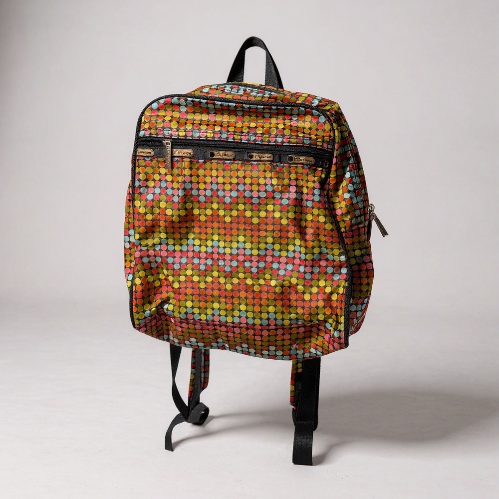 LeSportsac Backpack Colorful Polka Dot‎ Print Nylon Multi